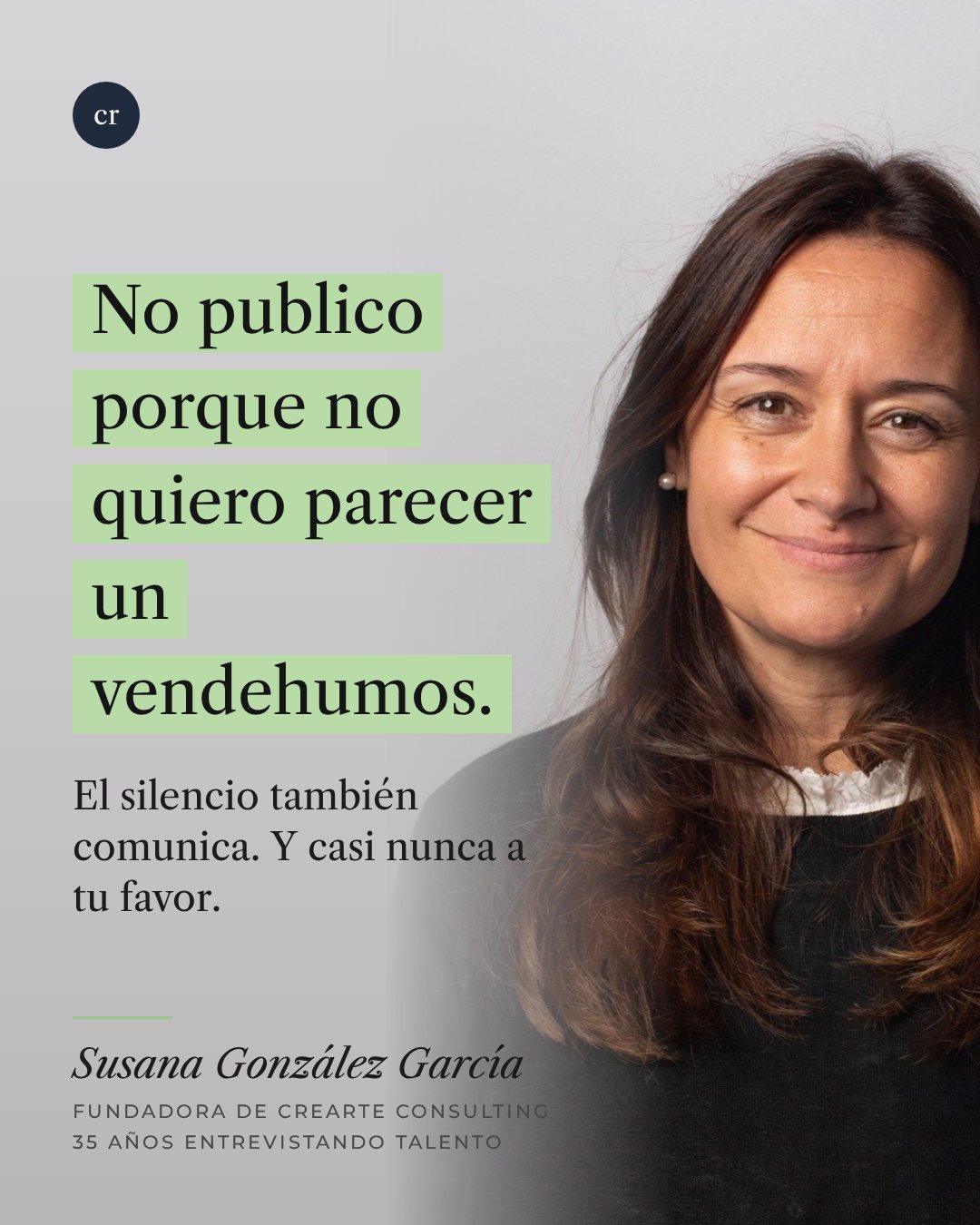 No publico porque no quiero parecer un vendehumos.