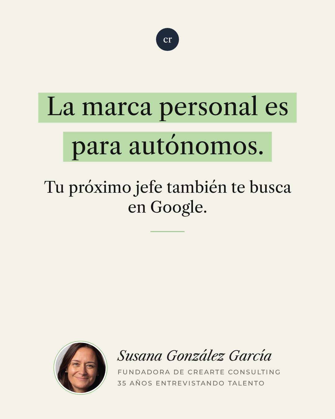 La marca personal es para autónomos. Tu próximo jefe también te busca en Google.
