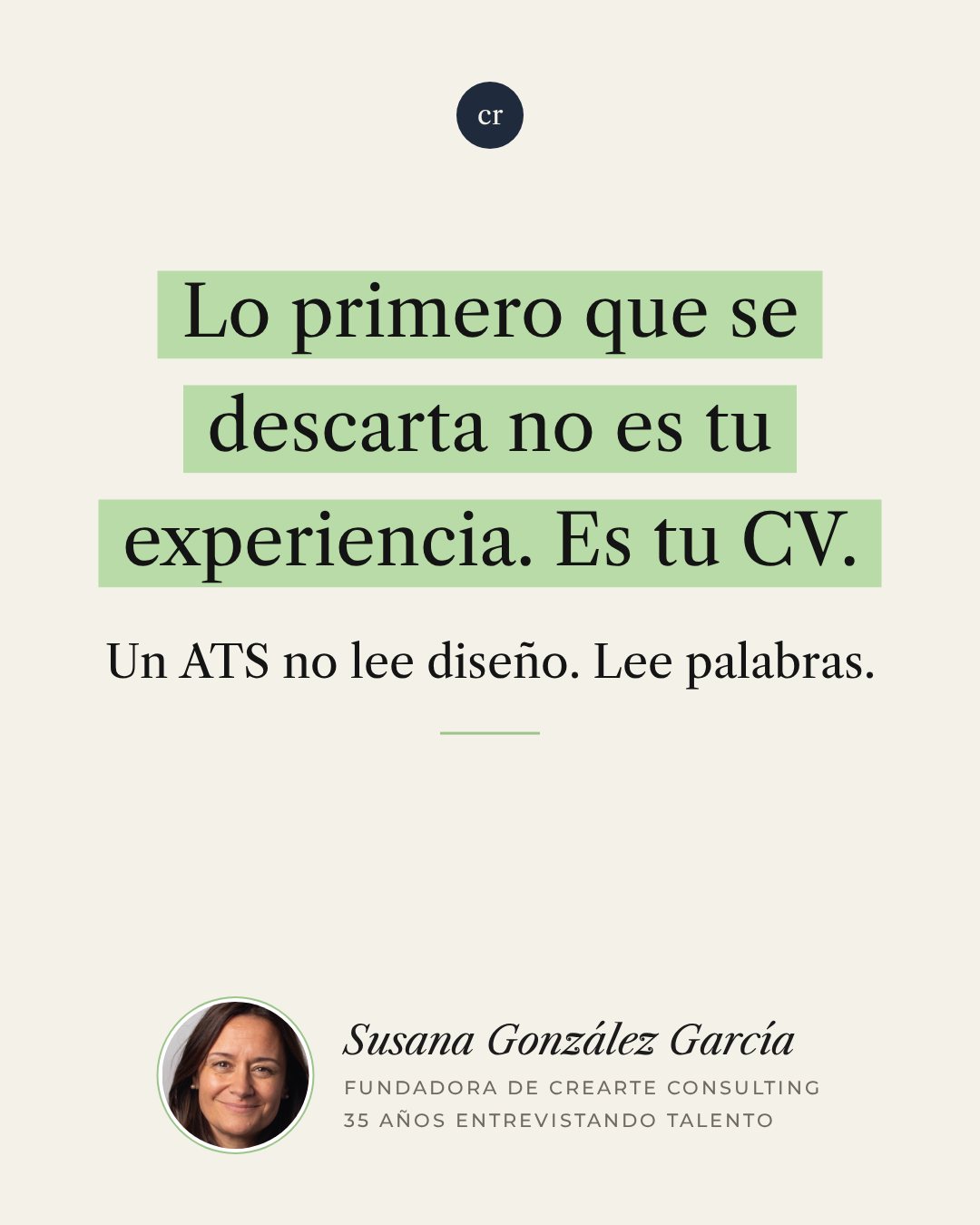 Lo primero que se descarta no es tu experiencia. Es tu CV.